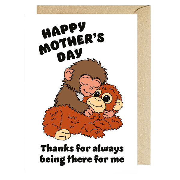 Punch The Monkey Mother's Day Card