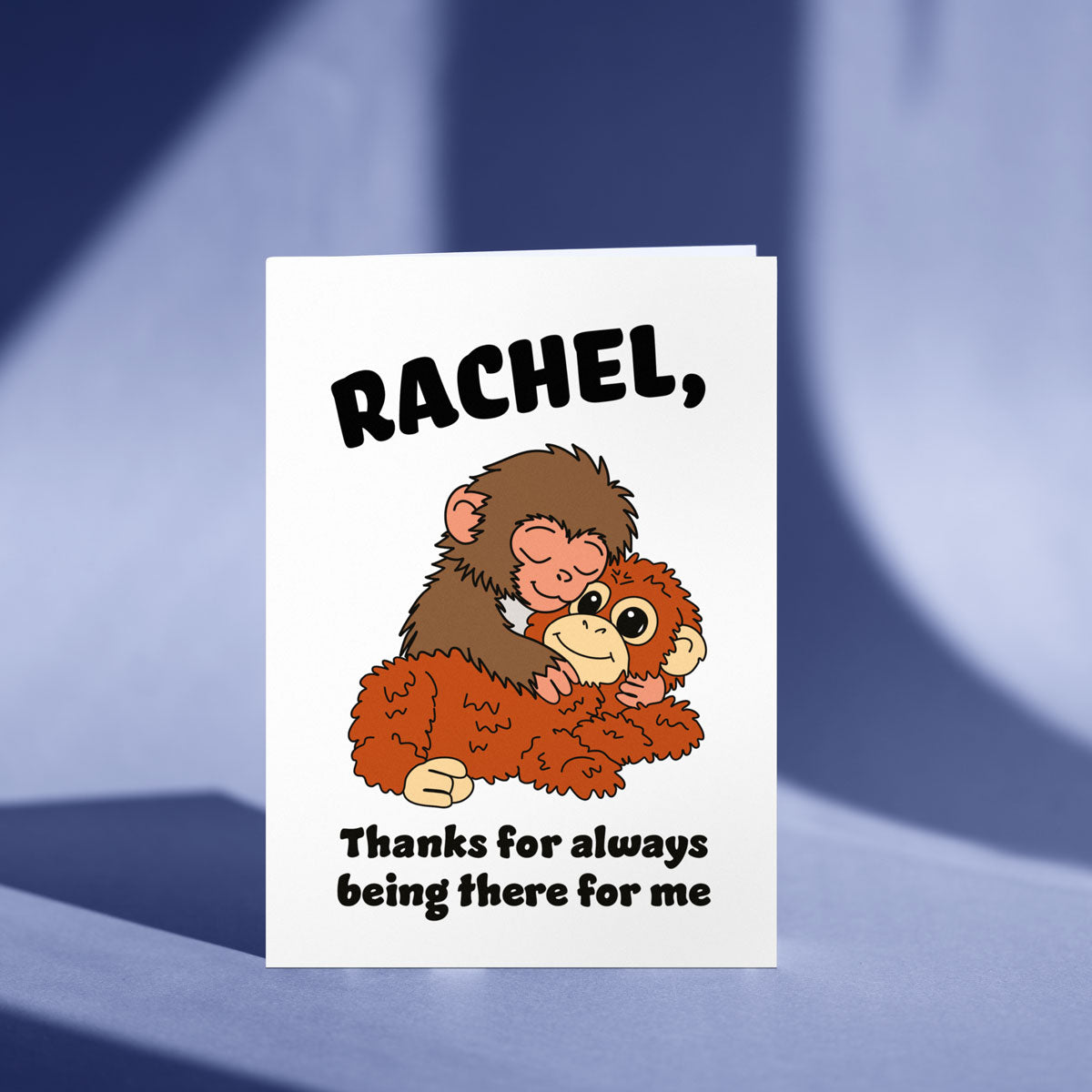 Punch The Monkey Personalised Card