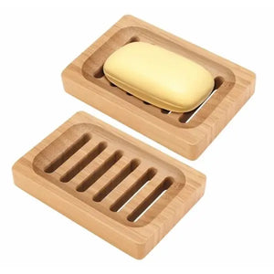 Bamboo soap dish