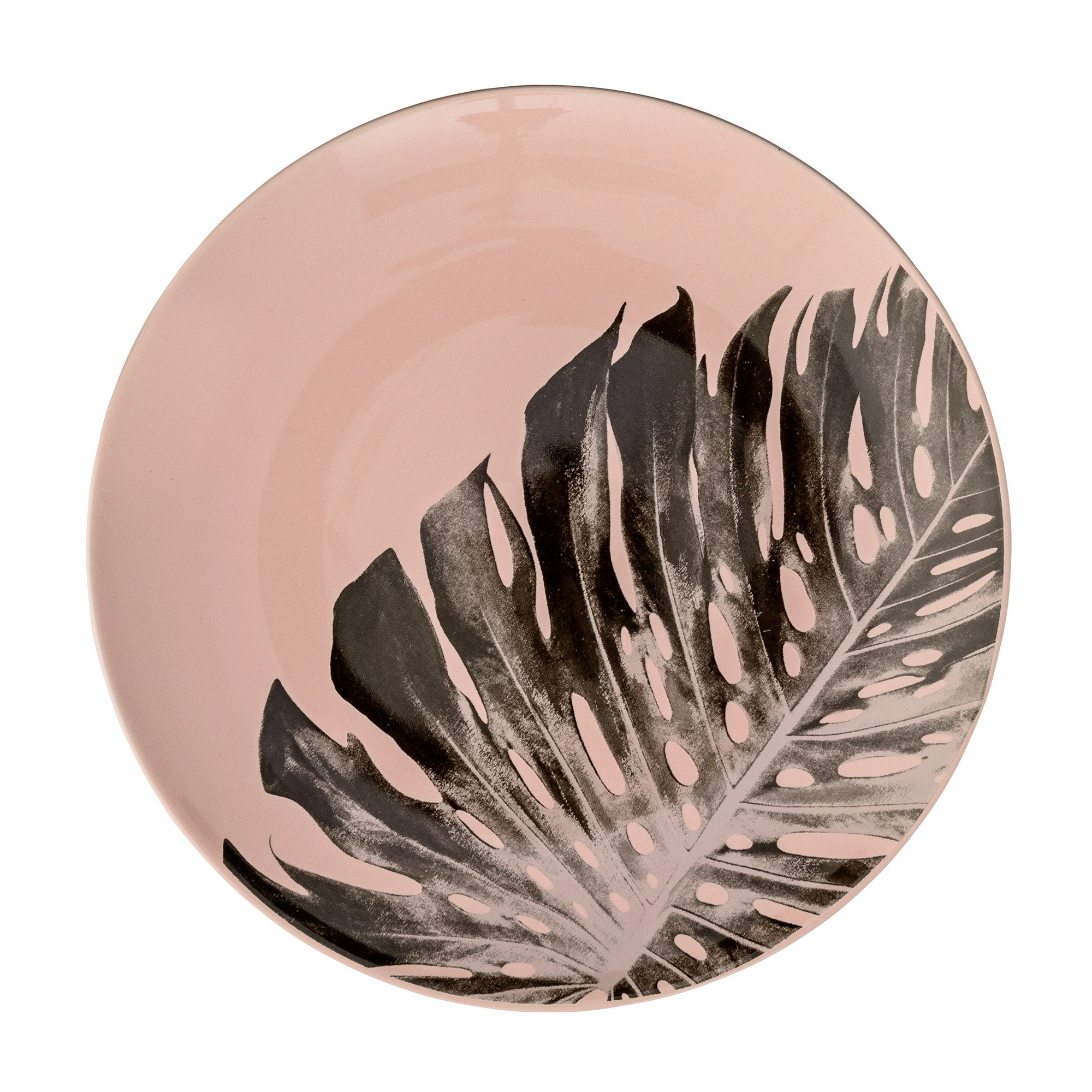 Rose Monstera Dining Plate