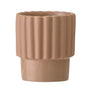 Ribbed Stoneware Votive Nude