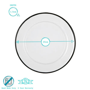 Enamel Side Plate - various colours