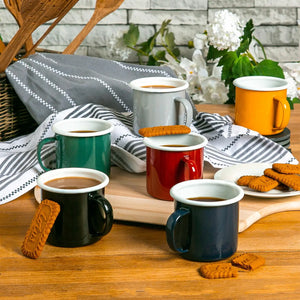 Enamel mug 375ml - various colours