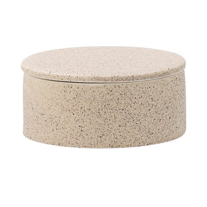 Speckled Stoneware Lidded Storage Jar