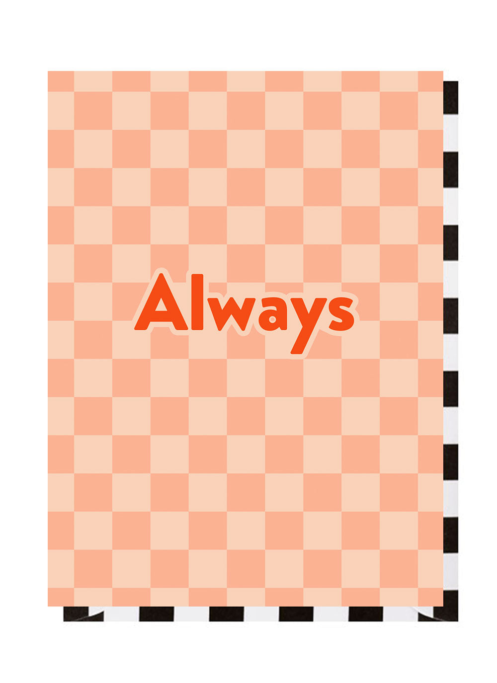 Always Checkerboard Anniversary Card