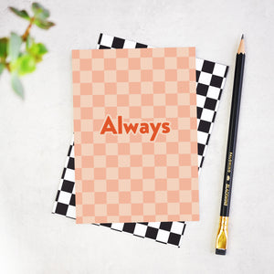 Always Checkerboard Anniversary Card