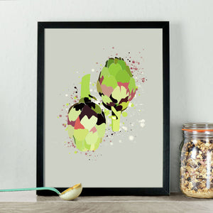 Modern Artichoke Vegetable Kitchen Print