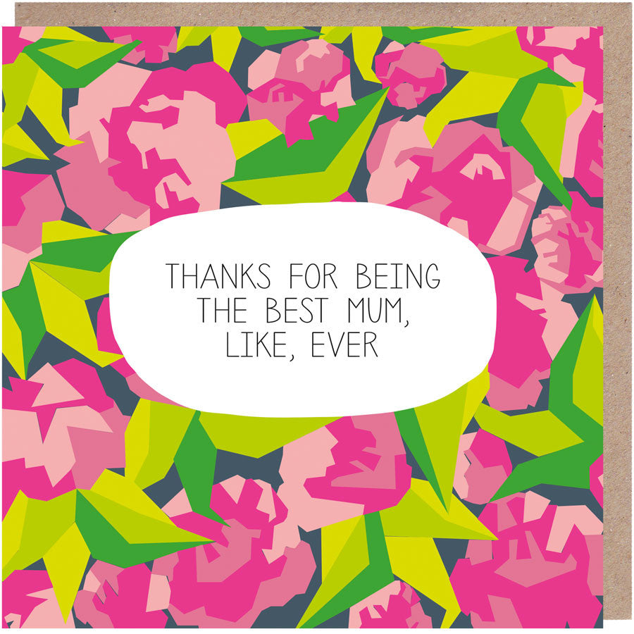 best mum like ever card