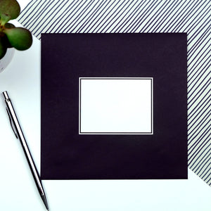 black envelope for funny sympathy card