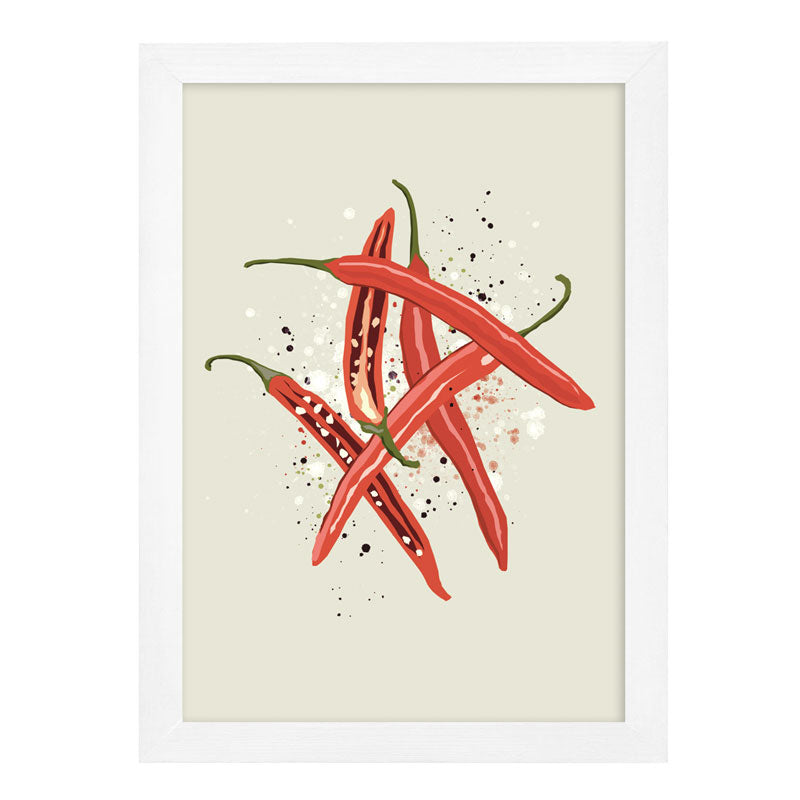 Chillies Vegetable Kitchen Print