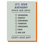 funny crisis birthday card