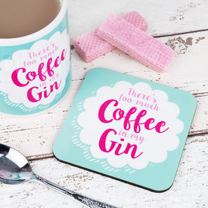 coffee gin coaster