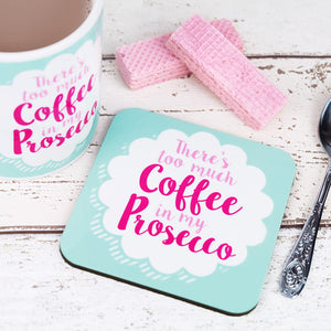 coffee prosecco coaster