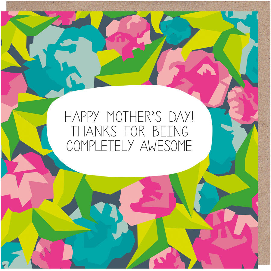 floral mother's day card