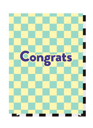 Congrats Checkerboard Congratulations Card