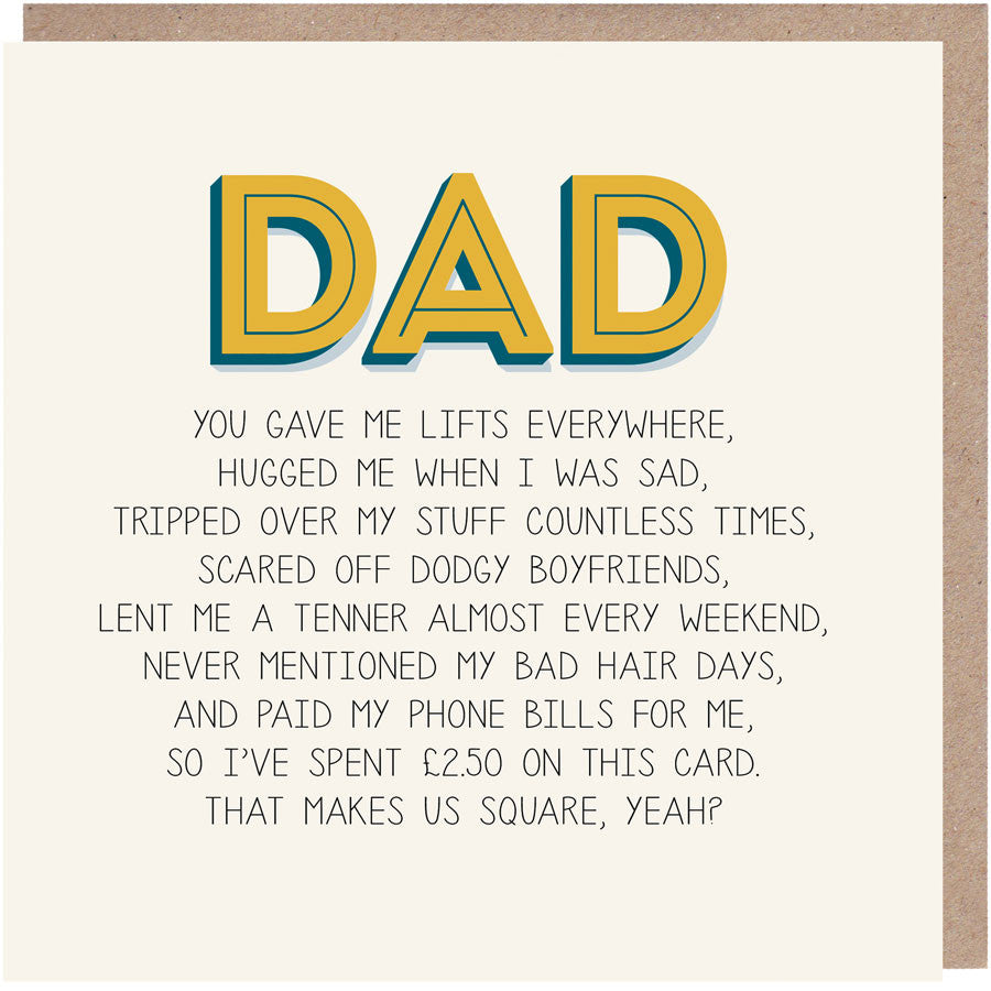 Dad Father's Day Card