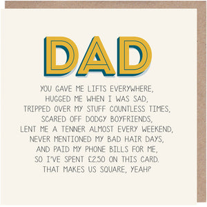 Dad Father's Day Card