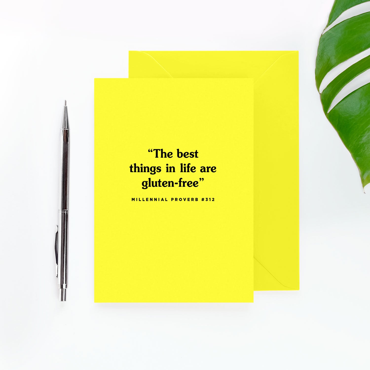 Millennial proverb card