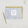 terrazzo good luck card