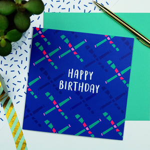 Retro 80s Carpet Birthday Card