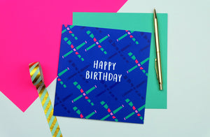 Retro 80s Carpet Birthday Card