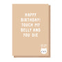 funny birthday cat card
