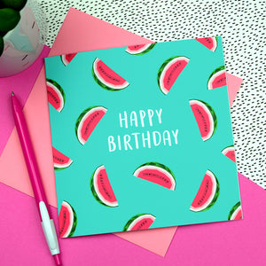 Watermelon Birthday Card