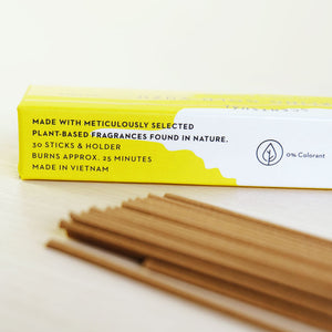 Sparkling Gold Yuzu Scentsual Incense