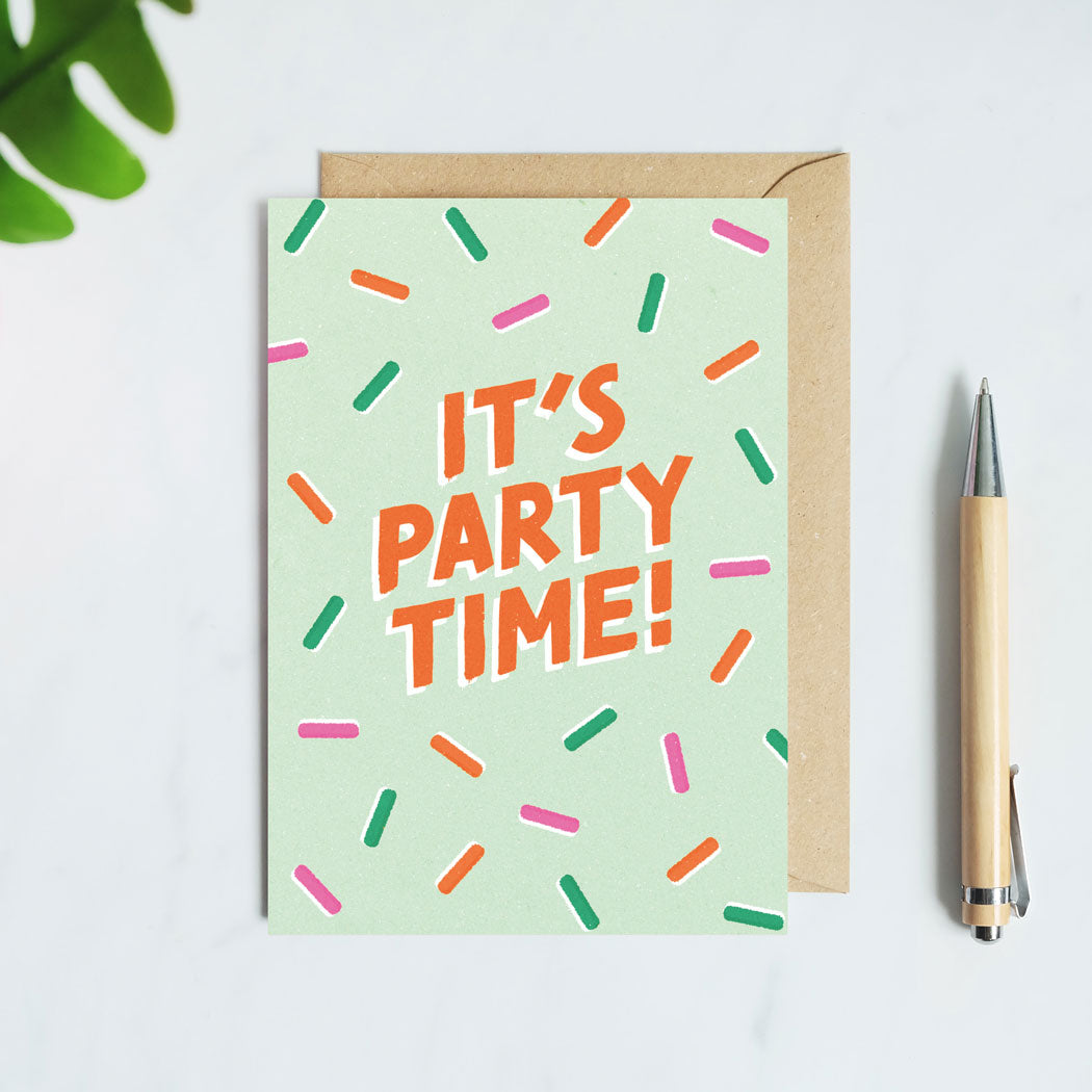 It's Party Time Birthday Card