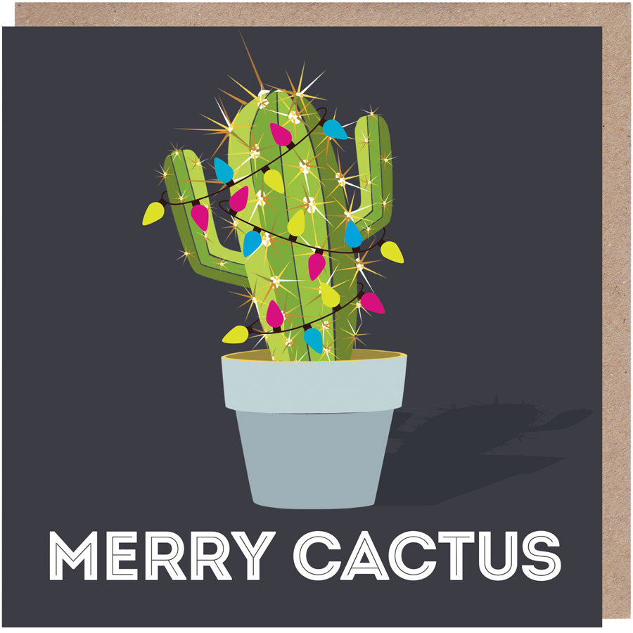 Merry Cactus Christmas Card