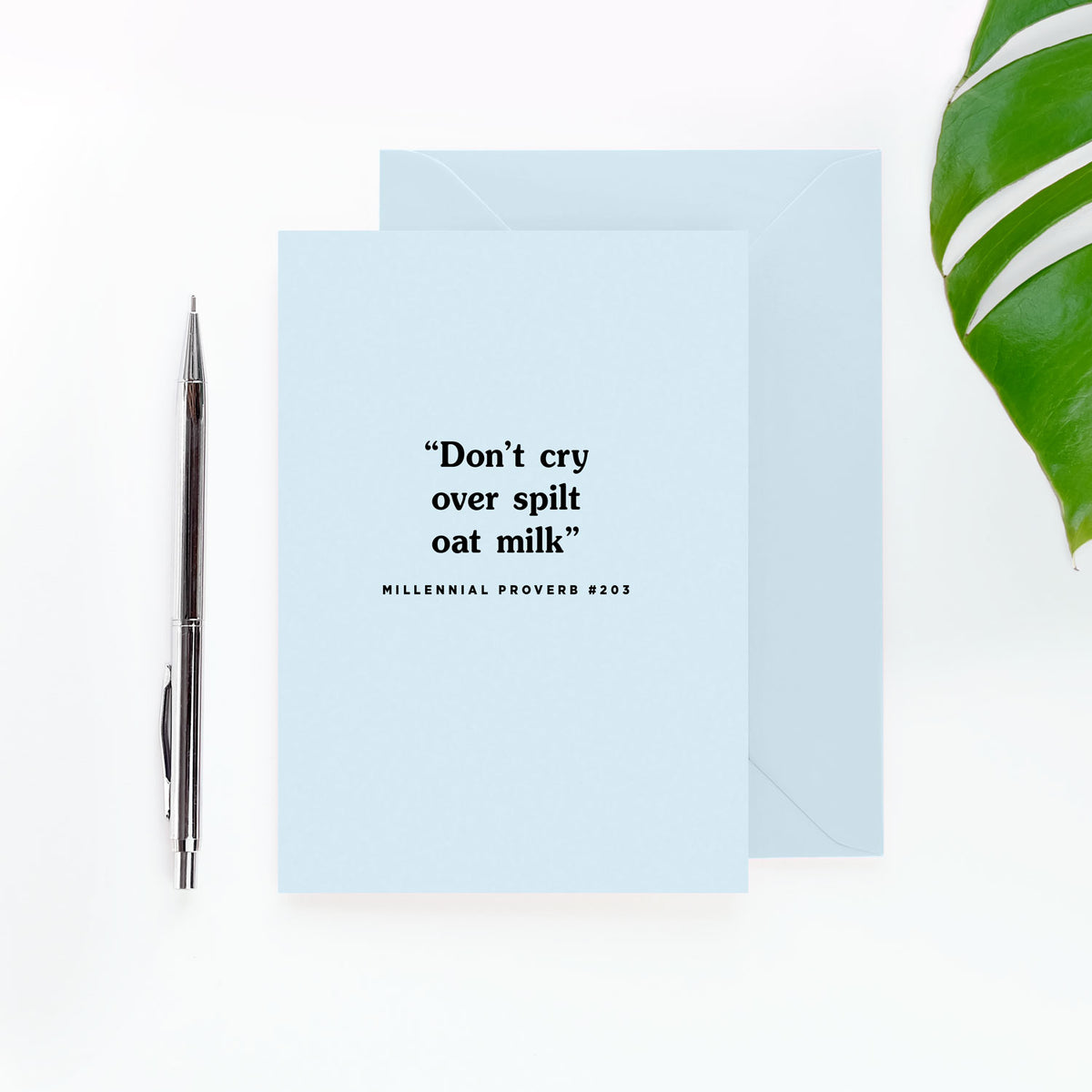 Don't Cry Over Spilt Oat Milk Card – Paper Plane