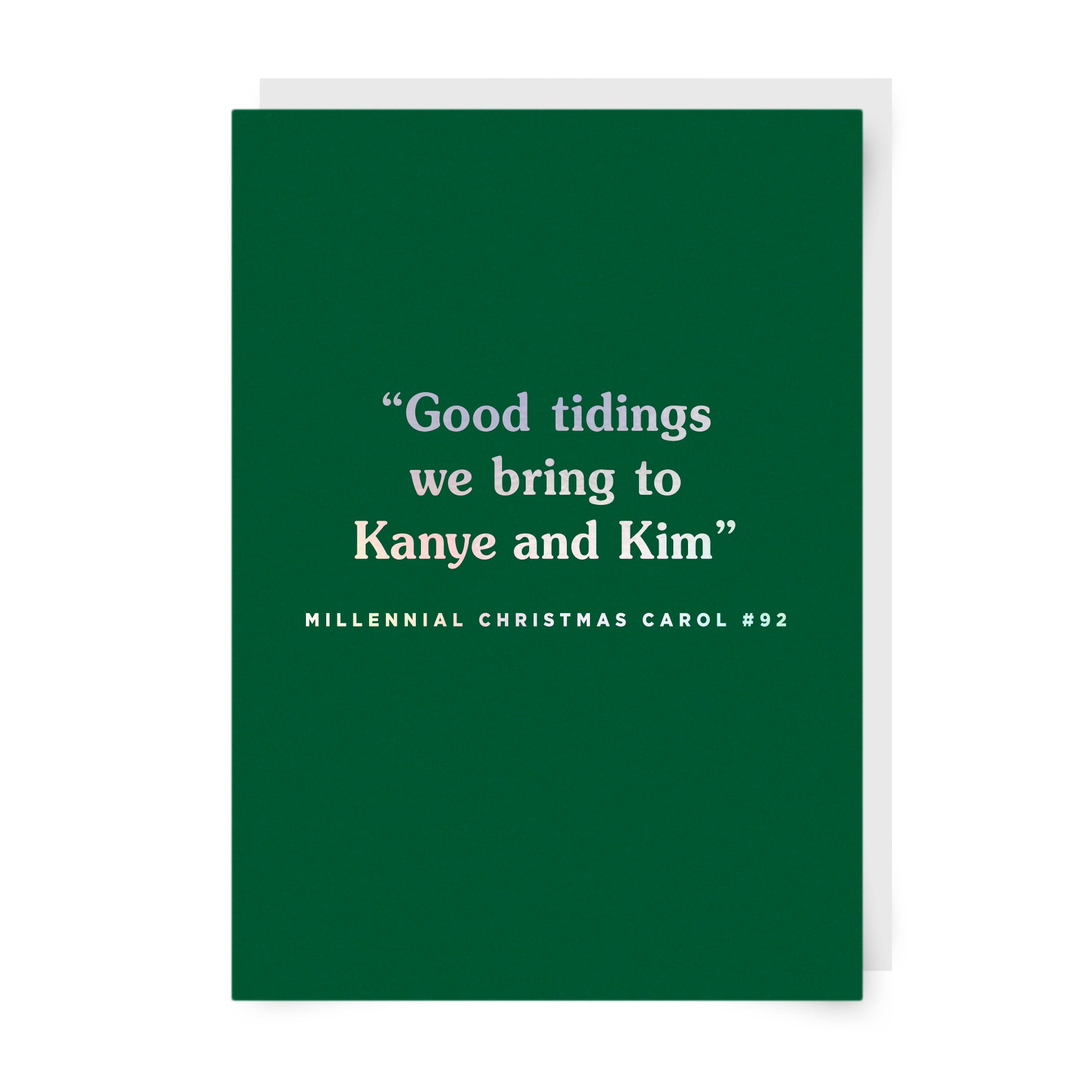 Good Tidings We Bring to Kanye and Kim Christmas Card