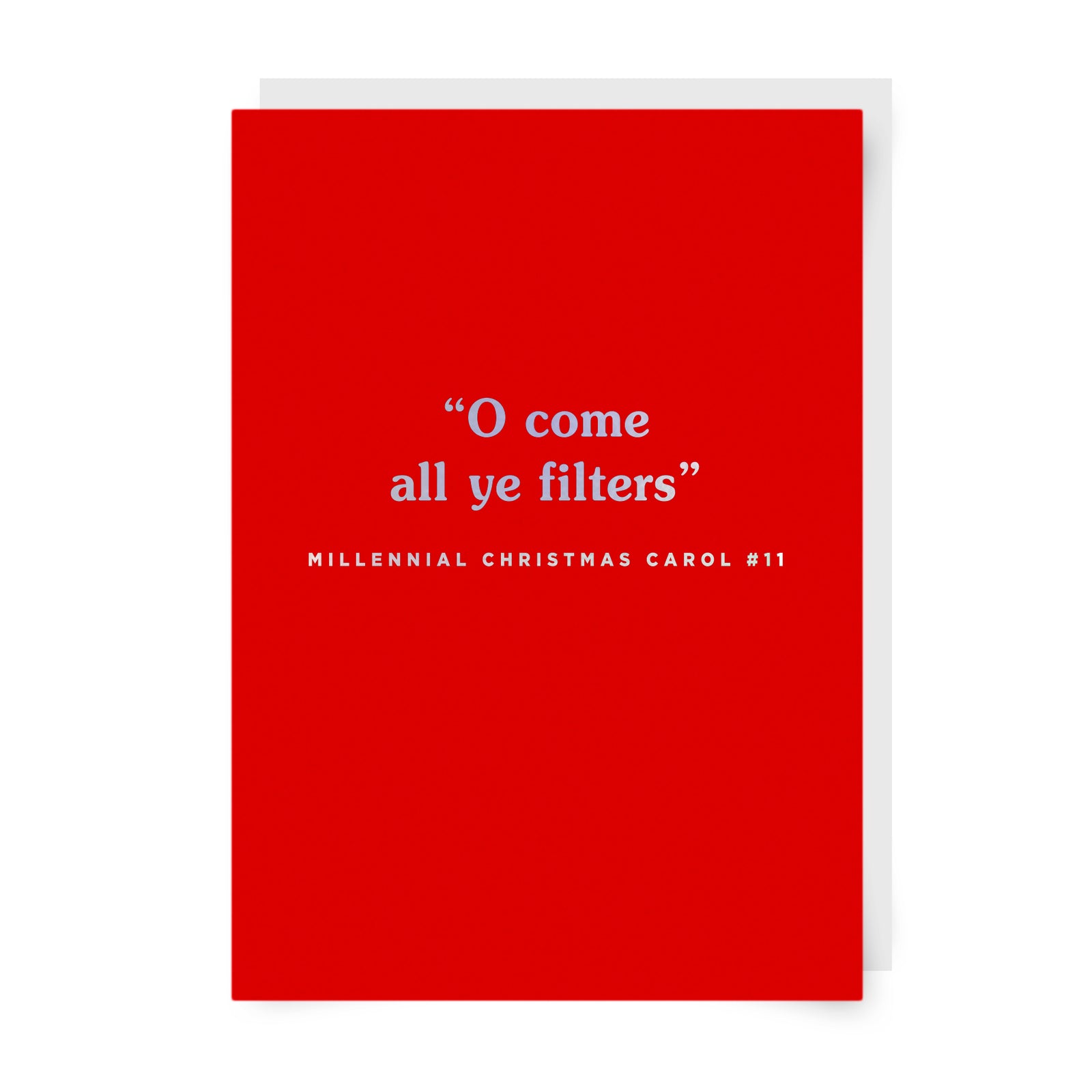 O Come All Ye Filters Christmas Card