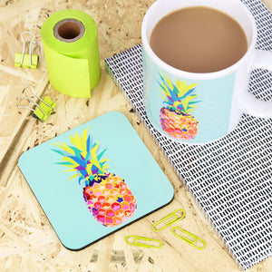 pineapple mug and coaster