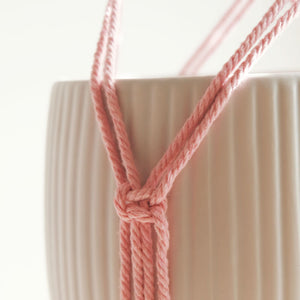 Pink Macramé Plant Hanger