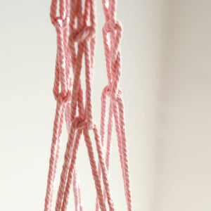 Pink Macramé Plant Hanger