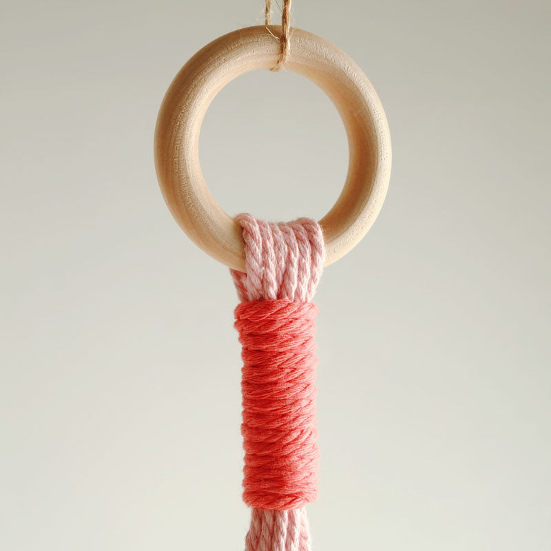 Pink Macramé Plant Hanger