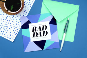 geometric father's day card