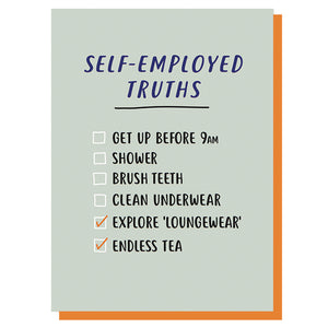 Self-Employed Truths Leaving/New Job Card 