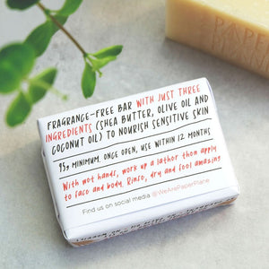 Sensitive Skin Soap 100% Natural Vegan Plastic-free