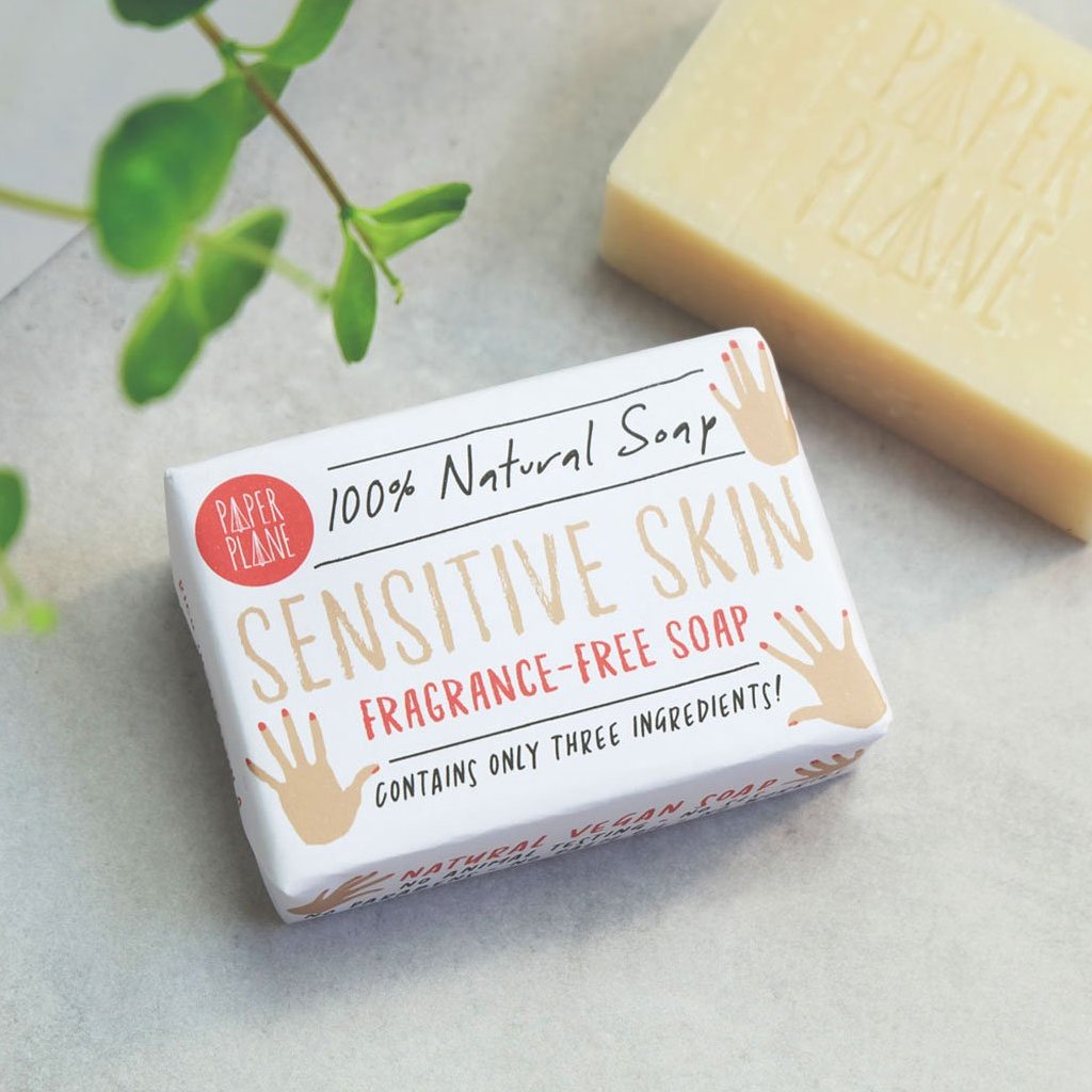 Sensitive Skin Soap 100% Natural Vegan Plastic-free – Paper Plane
