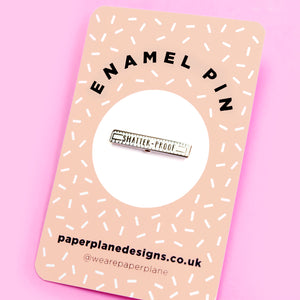 retro enamel stationery pin