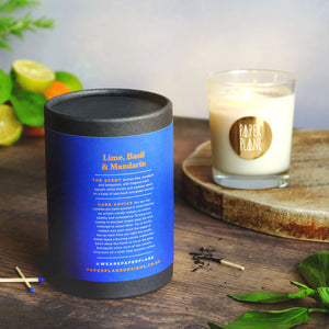 Sicilian lime, mandarin and bergamot, basil, caraway, patchouli and vetivert candle