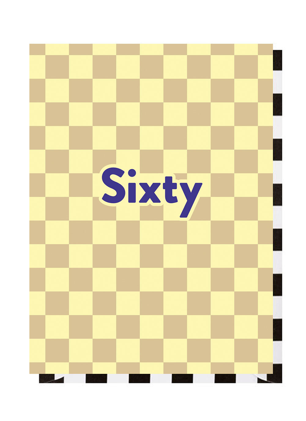 Sixty Checkerboard 60th Birthday Card