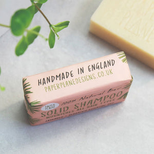 Lavender and Geranium 100% Natural Vegan Plastic-free Solid Shampoo