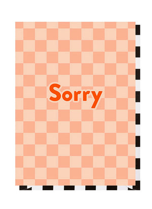 Sorry Checkerboard Apology Card