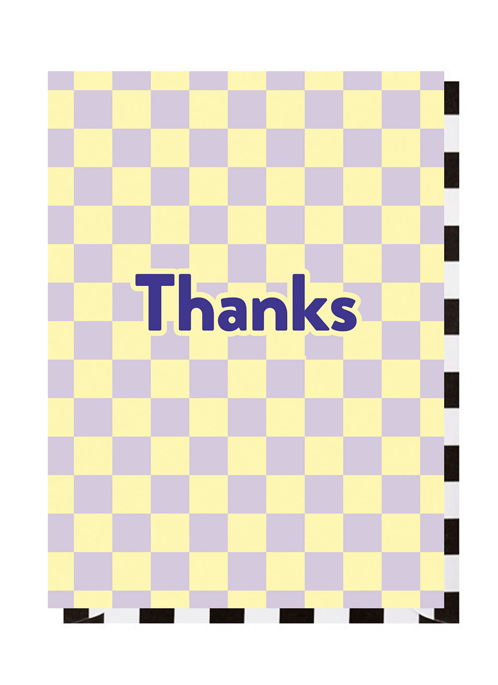 Thanks Checkerboard Thank You Card