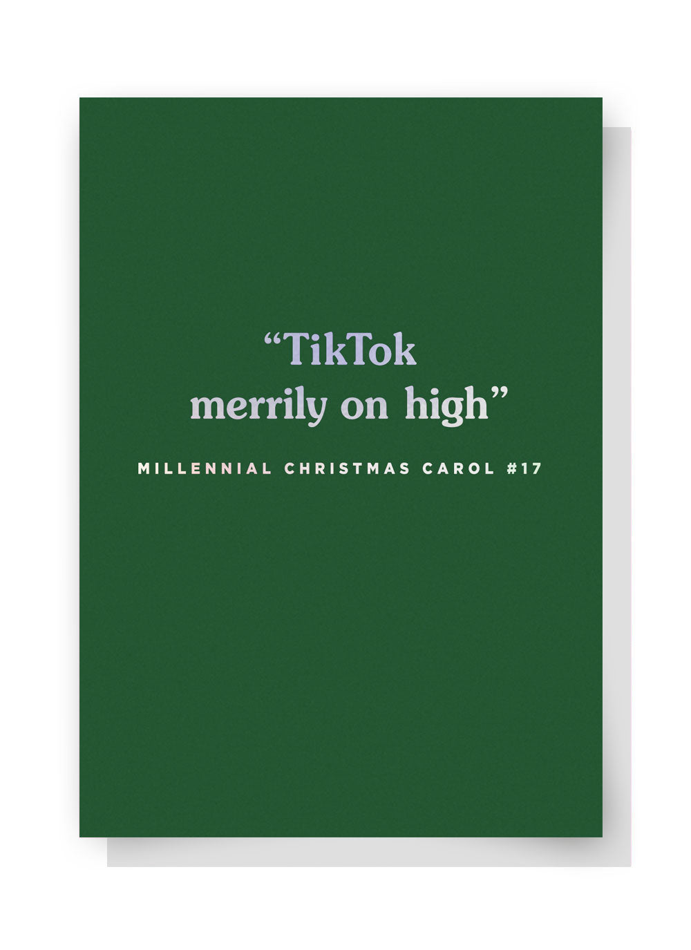 TikTok Merrily On High Christmas Card