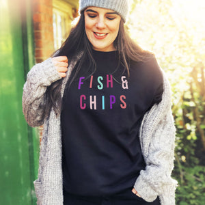 Women's Personalised Food Slogan Sweatshirt