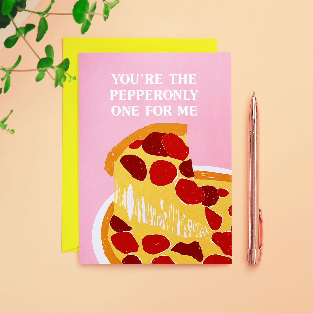 pepperoni pizza card